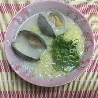 カルディもへじのはまぐりラーメン